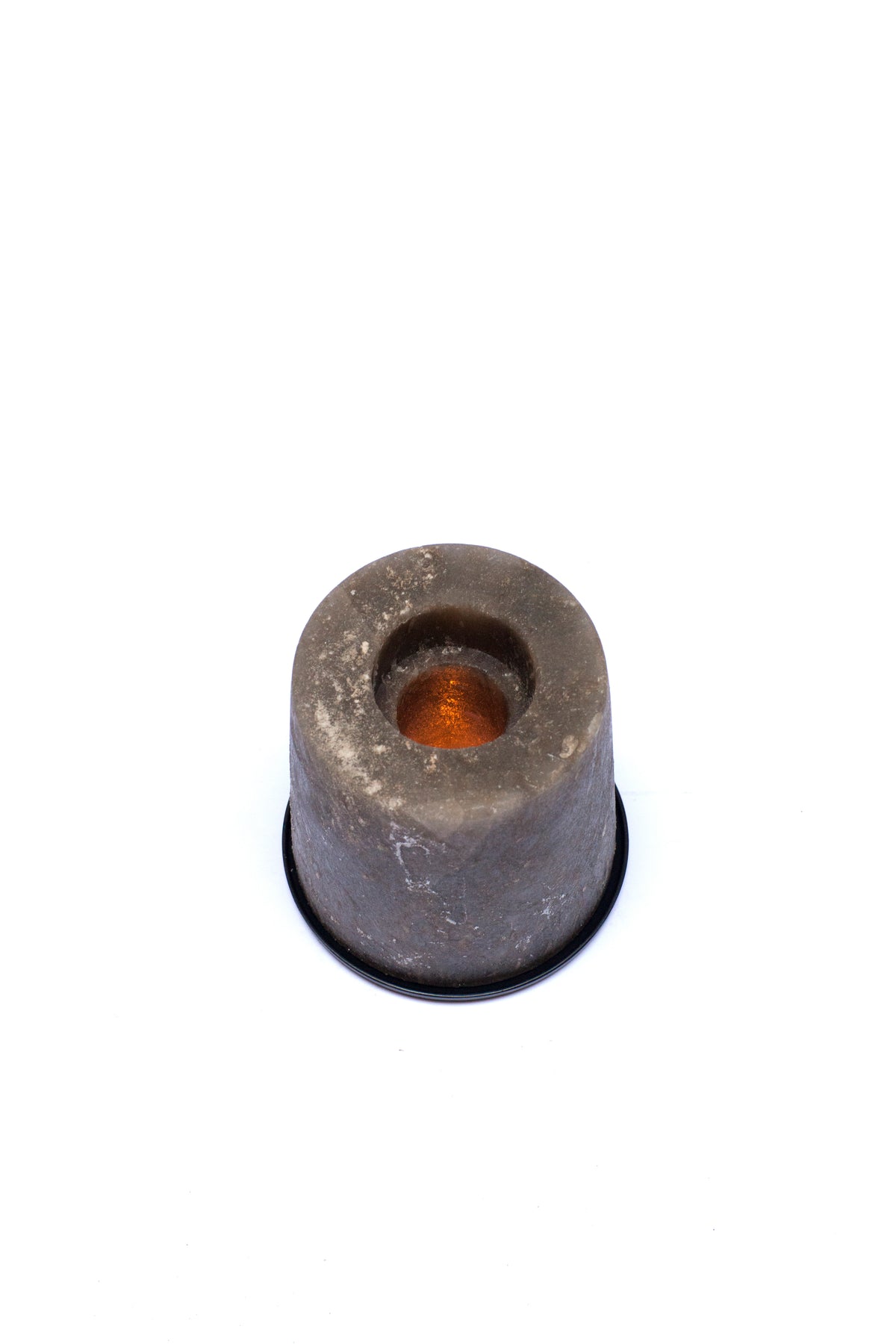 Grey Potohar Salt Candle Stand